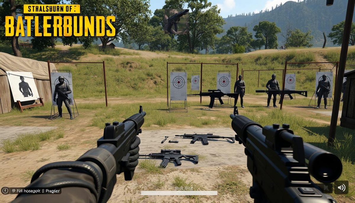 Тренировка стрельбы в PUBG на полигоне Тренировка стрельбы в PUBG на полигоне